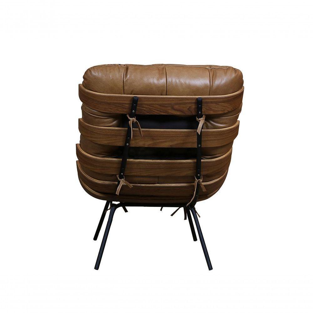 Poltrona De Couro Costela - Soft Brown - Mempra - 3