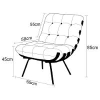 Poltrona De Couro Costela - Soft Brown - Mempra - 4