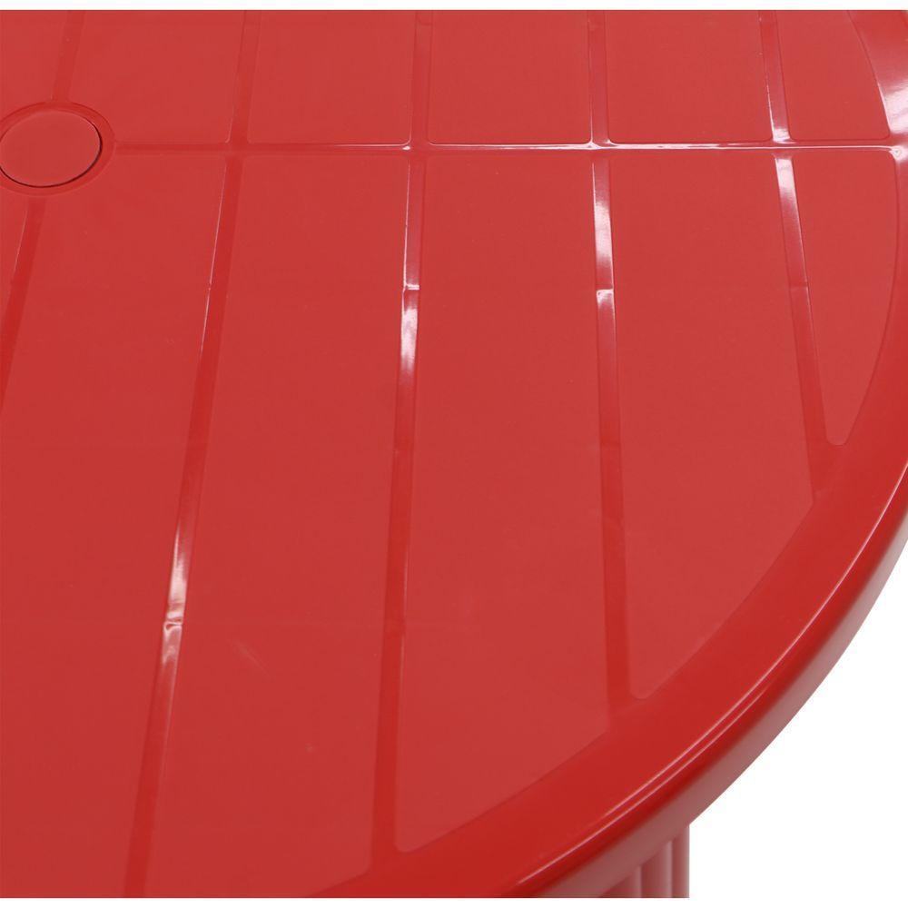 Mesa Tramontina Cassino Em Polipropileno Vermelho - 3
