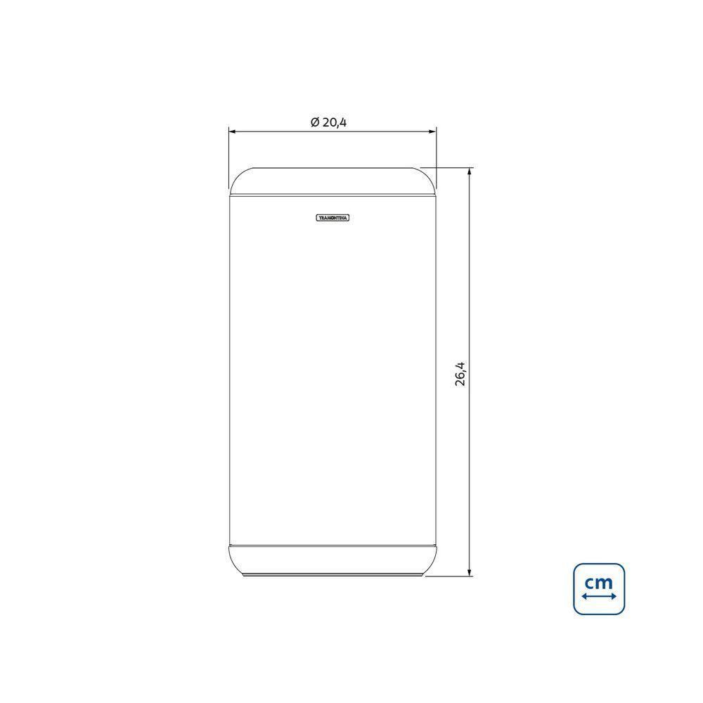 Lixeira Inox Tramontina Portofino Lyf Com Acabamento Acetinado E Aro Em Polipropileno Sem Tampa 7 L - 5