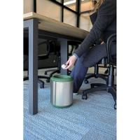 Lixeira Inox Tramontina Portofino Lyf Com Acabamento Acetinado E Aro Em Polipropileno Sem Tampa 7 L