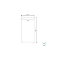 Lixeira Inox Tramontina Portofino Lyf Com Acabamento Acetinado E Aro Em Polipropileno Sem Tampa 7 L - 6