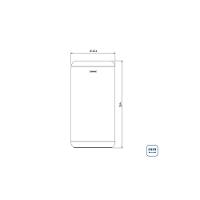 Lixeira Inox Tramontina Portofino Lyf Com Acabamento Acetinado E Aro Em Polipropileno Sem Tampa 7 L - 8