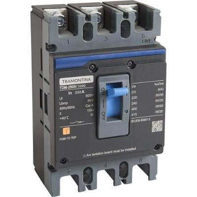 Caixa Moldada Tramontina Tdm 250s 3200 3p 200 A 50 Ka