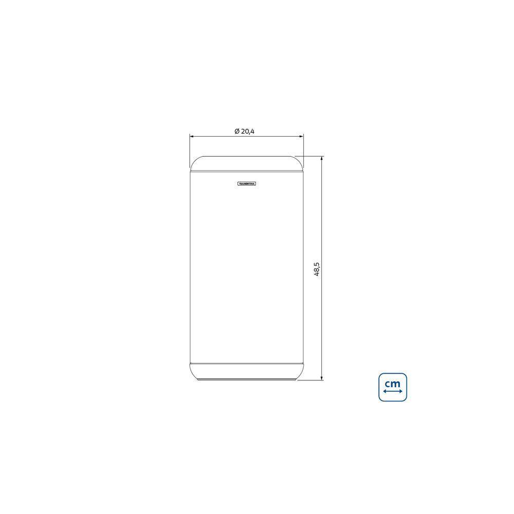 Lixeira Inox Tramontina Portofino Lyf Com Acabamento Acetinado E Aro Em Polipropileno Sem Tampa 15 L - 8
