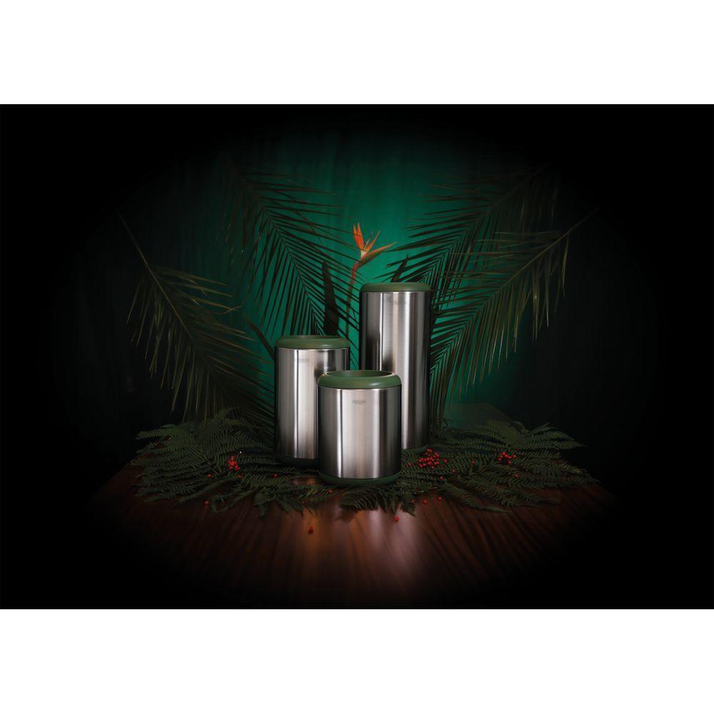 Lixeira Inox Tramontina Portofino Lyf Com Acabamento Acetinado E Aro Em Polipropileno Sem Tampa 10 L - 5