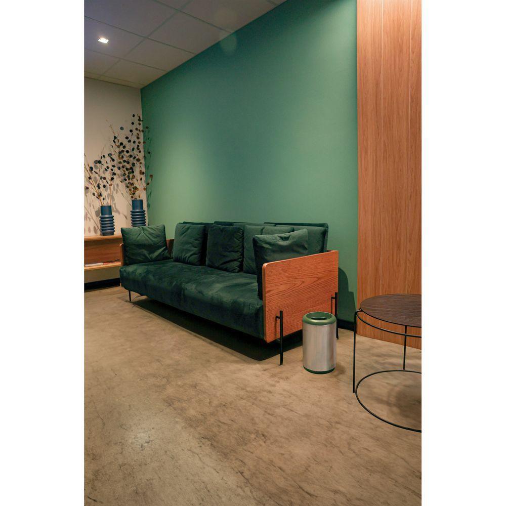 Lixeira Inox Tramontina Portofino Lyf Com Acabamento Acetinado E Aro Em Polipropileno Sem Tampa 10 L - 6