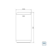 Lixeira Inox Tramontina Portofino Lyf Com Acabamento Acetinado E Aro Em Polipropileno Sem Tampa 10 L - 9