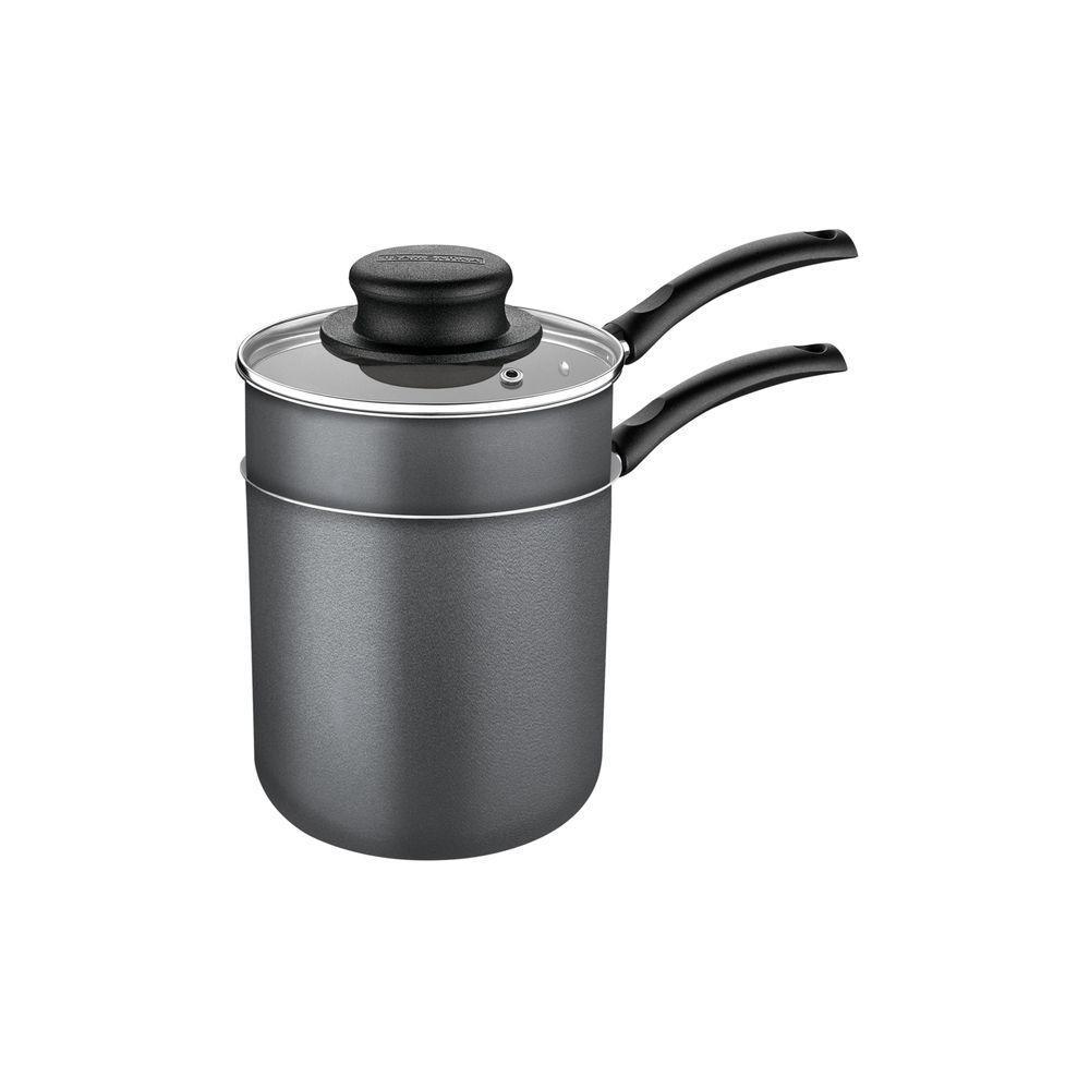 Cuscuzeira Tramontina Em Alumínio Com Revestimento Interno E Externo Em Antiaderente Starflon Max Chumbo 10 Cm 0,8 L - 10