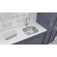 Tanque De Encaixe Tramontina Hera Compact 19 Em Aço Inox Acetinado 40x35 Cm - 2