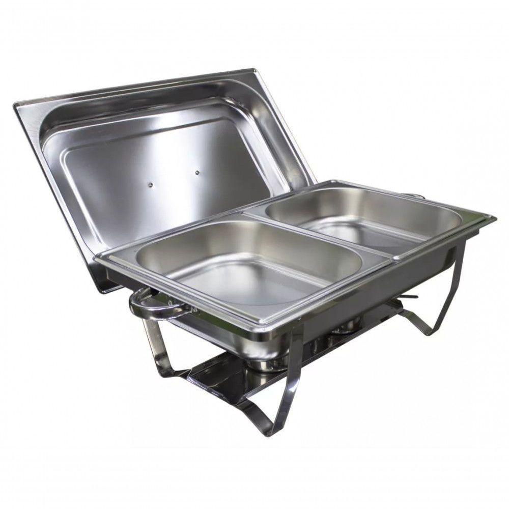 Rechaud Banho Maria Aço Inox 9 L Com Fogareiro Brasinox - 4