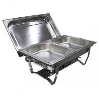 Rechaud Banho Maria Aço Inox 9 L Com Fogareiro Brasinox