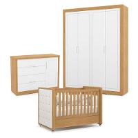 Quarto De Bebe 4 Portas Tutto New Freijó Com Capitonê New Boucle - Matic