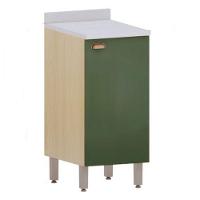 Balcão 1 Porta Com Tampo 40cm Luciane Classic Verde/freijo - 1