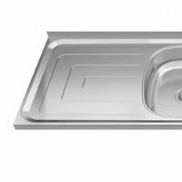 Bacia Inox Com 2 Cubas 1,60x0,53 Duranox Inox - 3