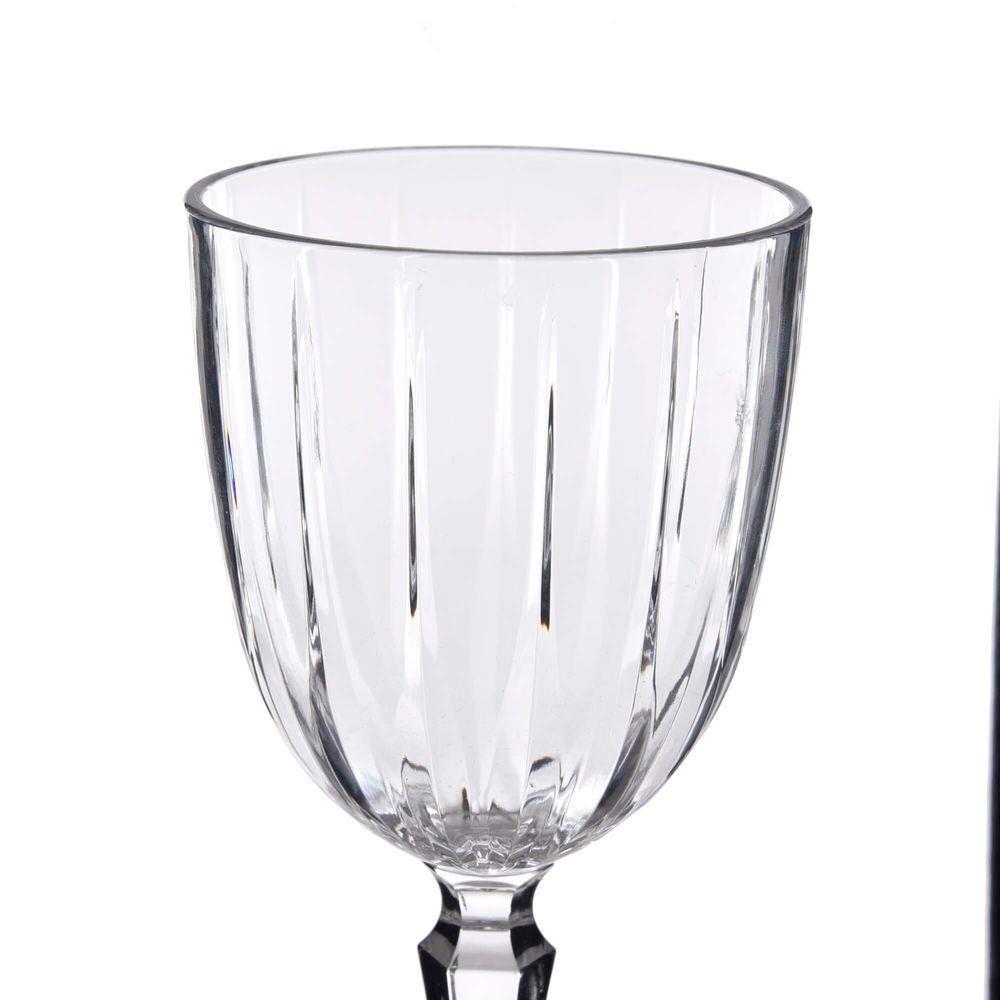 Taça De Vinho Cutting Em Acrílico 340ml Kenya - 2