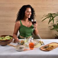 Taça De Vinho Cutting Em Acrílico 340ml Kenya