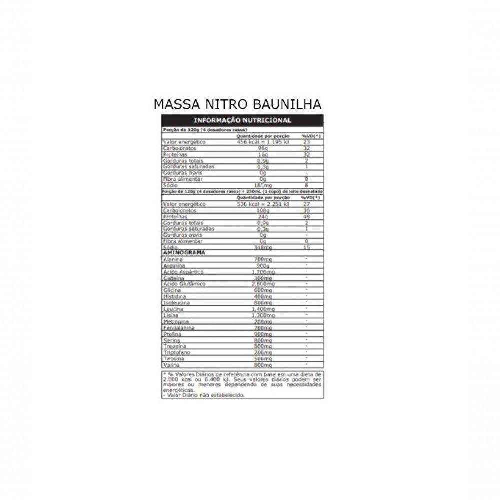 Massa Nitro No2 Refil 2,52kg Sabor Baunilha - 2