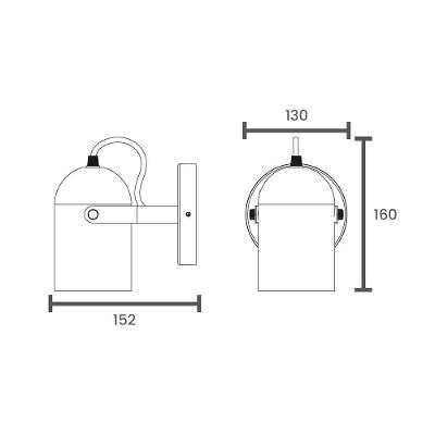 Arandela Taschibra Bell Mini E27 Bivolt Branco 02070096-01