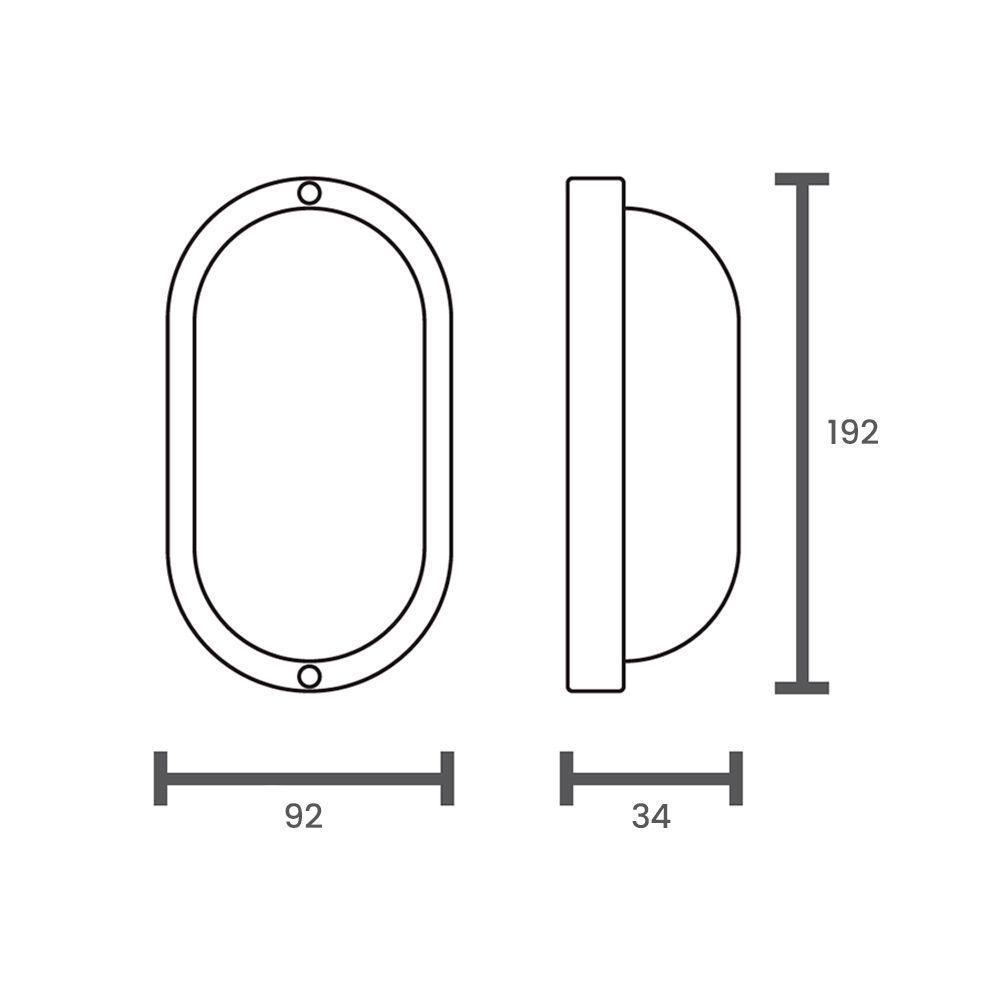 Tartaruga Taschibra Led Phare Ip65 24w Bivolt Branco 3000k Luz Amarela 15110030-01 - 2