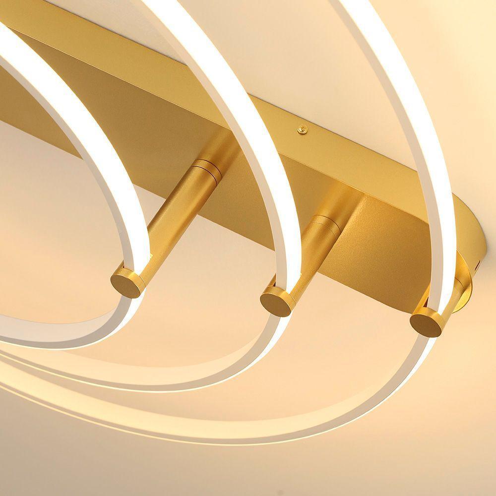 Plafon Skylight Listo 3106l Led Bivolt Branco/dourado - 3