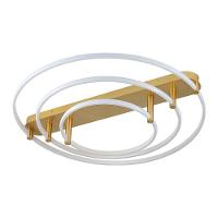 Plafon Skylight Listo 3106l Led Bivolt Branco/dourado - 1