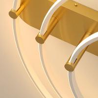 Plafon Skylight Listo 3106l Led Bivolt Branco/dourado