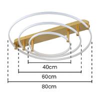 Plafon Skylight Listo 3106l Led Bivolt Branco/dourado - 5