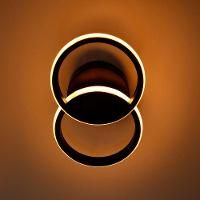 Plafon Taschibra Village Circle Led Bivolt Preto 3000k Luz Amarela 15050998 - 3