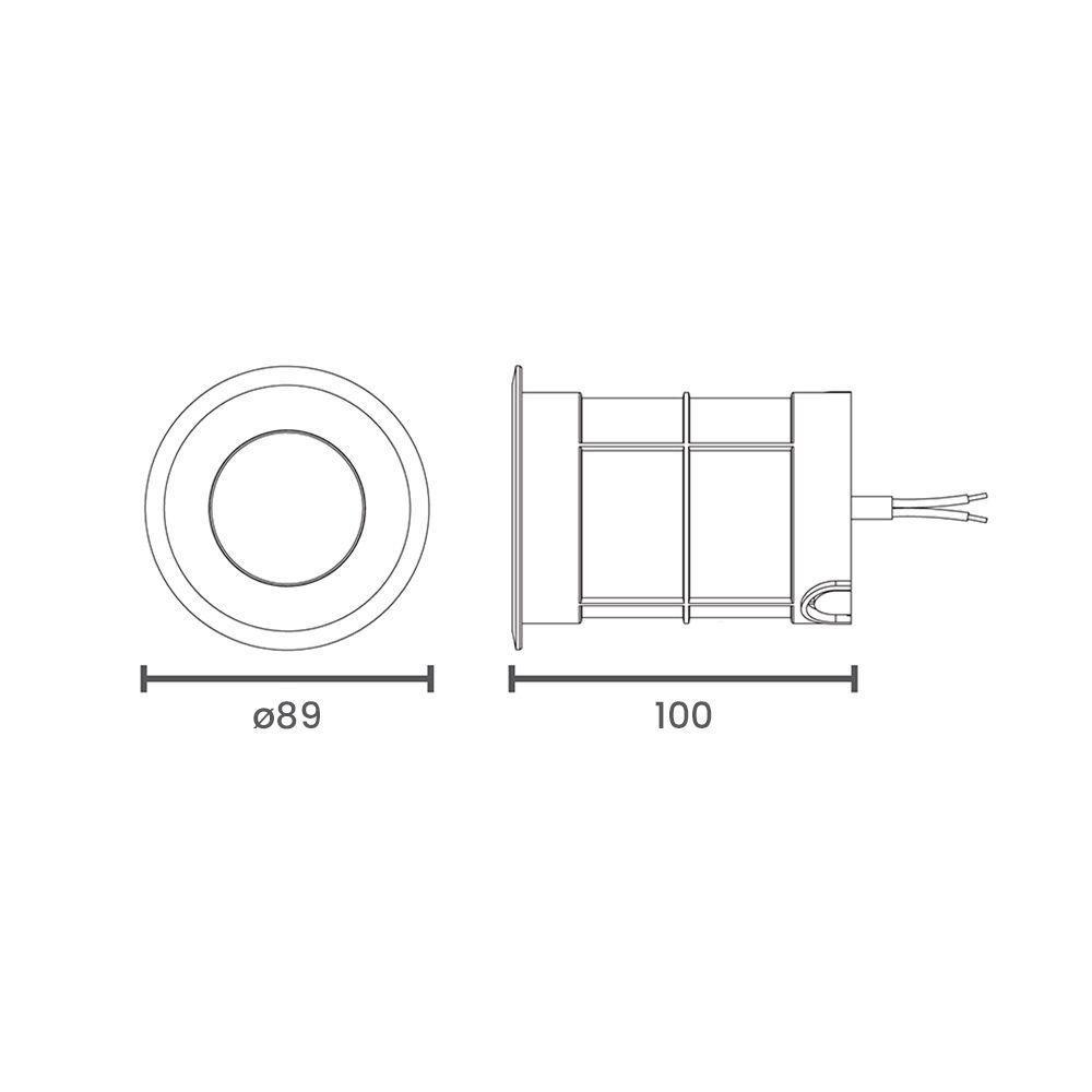 Embutido De Solo Led Taschibra Thin 6w Bivolt Prata 3000k Luz Amarela 15090371 - 3