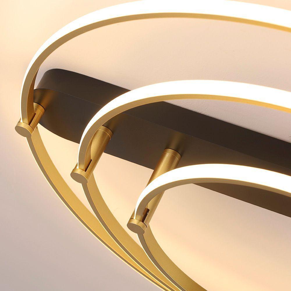 Plafon Skylight Listo 3106l Led Bivolt Preto/dourado - 2