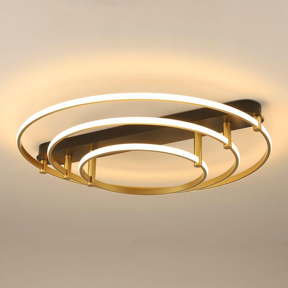 Plafon Skylight Listo 3106l Led Bivolt Preto/dourado - 4