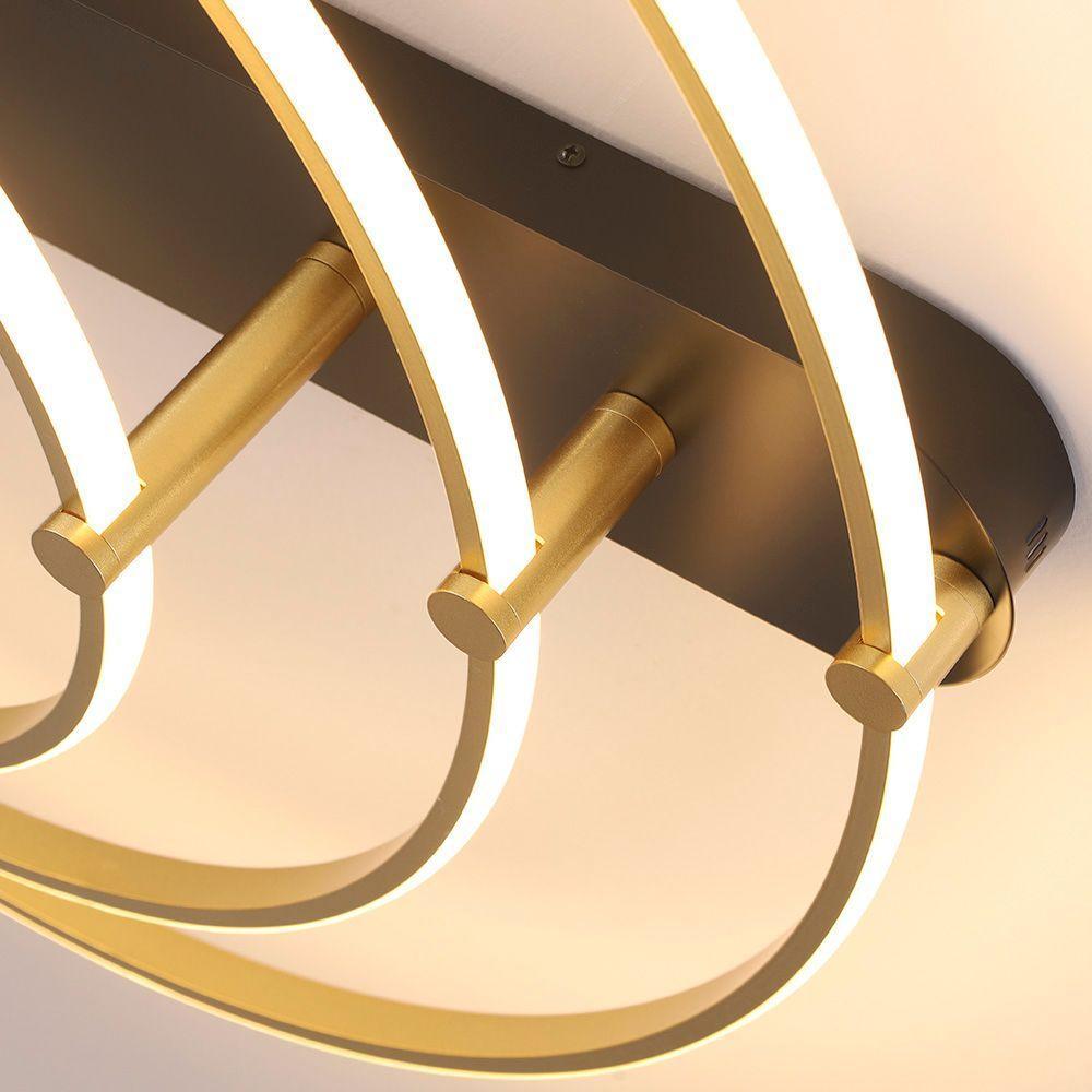 Plafon Skylight Listo 3106l Led Bivolt Preto/dourado - 5