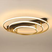 Plafon Skylight Listo 3106l Led Bivolt Preto/dourado