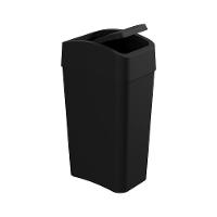 Lixeira Astra Ltb2 Com Tampa Basculante 8l Retangular Preto Ltb2*pr1 - 3