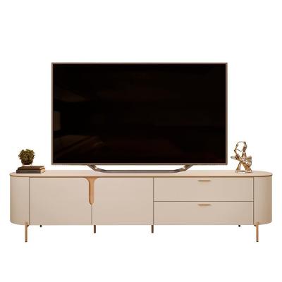 Rack Bancada De Tv 75 Pol 241cm Celi D04 Off White - Mpozenato