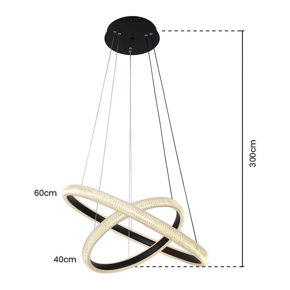 Lustre Pendente Skylight Apogeu 4010 Led Bivolt Preto - 3