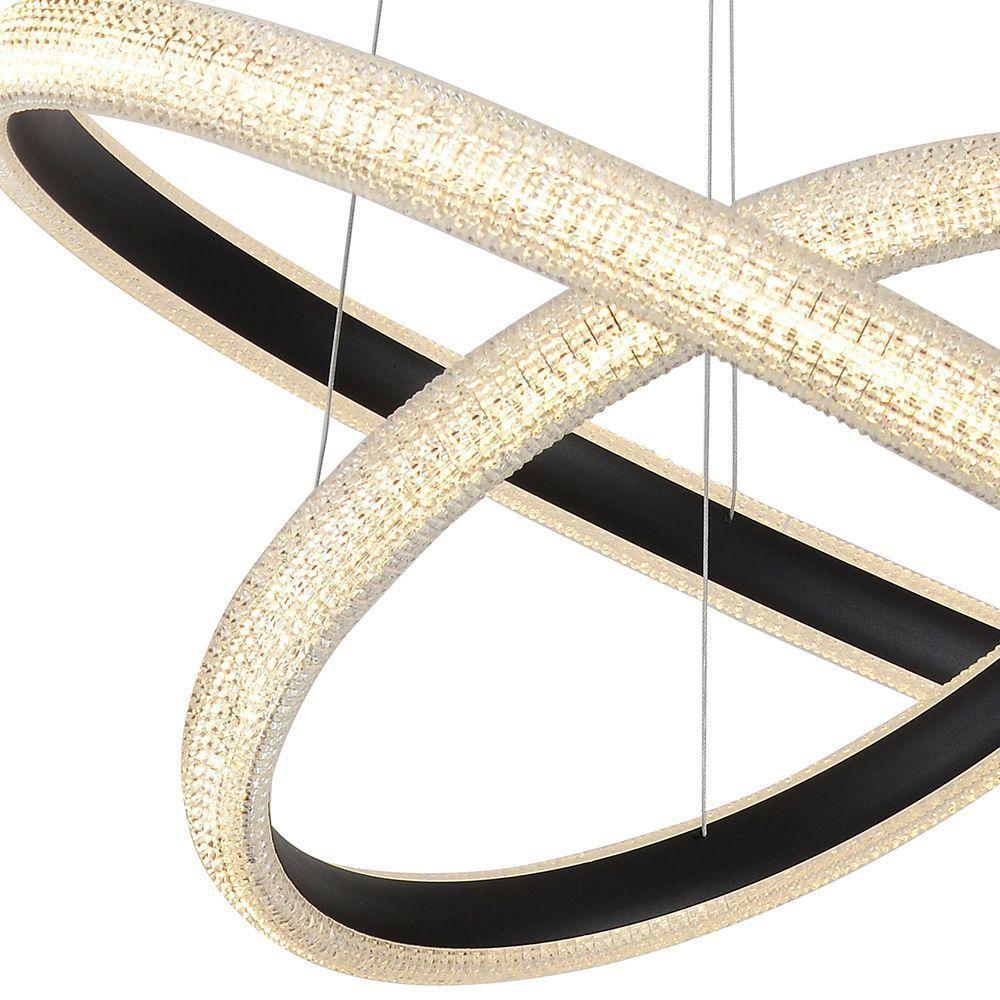 Lustre Pendente Skylight Apogeu 4010 Led Bivolt Preto - 4