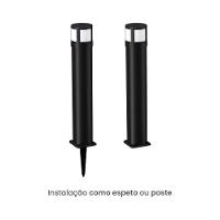 Poste / Balizador De Jardim Taschibra Circolare Led 65cm 8w Bivolt Preto 15100116 - 3