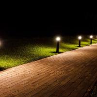 Poste / Balizador De Jardim Taschibra Circolare Led 65cm 8w Bivolt Preto 15100116