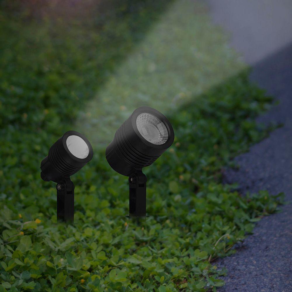 Espeto Para Jardim Taschibra Noir Led Mr11 3w Bivolt Preto 6500k Luz Branca 15100075 - 2