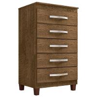 Comoda 5 Gavetas 57 Cm Moden 2259 Malbec Incp - 1
