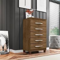 Comoda 5 Gavetas 57 Cm Moden 2259 Malbec Incp - 2