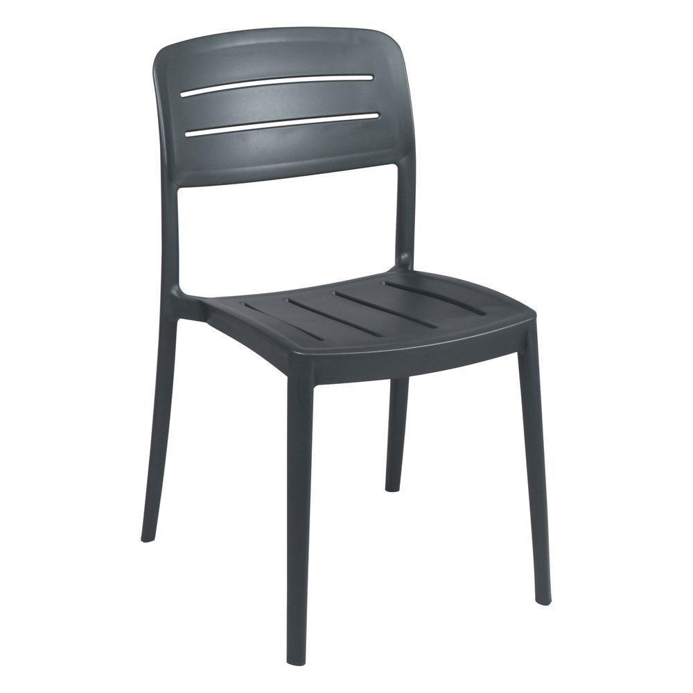 Cadeira Tramontina Amélia Em Polipropileno Grafite - 2
