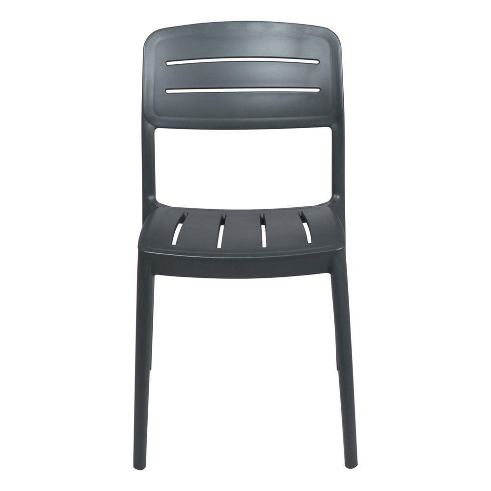 Cadeira Tramontina Amélia Em Polipropileno Grafite - 4