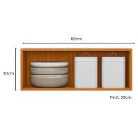 Armario Aereo Basculante 1 Porta 80 Cm 12641 Raven Freijo Off White Pln