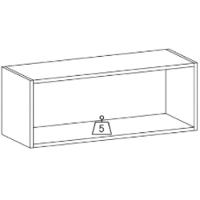 Armario Aereo Basculante 1 Porta 80 Cm 12641 Raven Freijo Off White Pln - 6