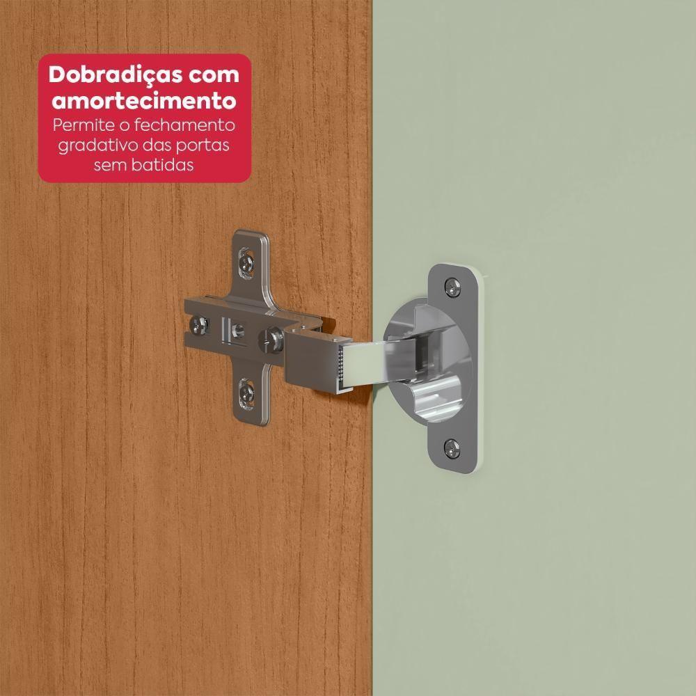 Guarda-roupa Casal 6 Portas Easy Like Amendoa Clean/salvia - 8