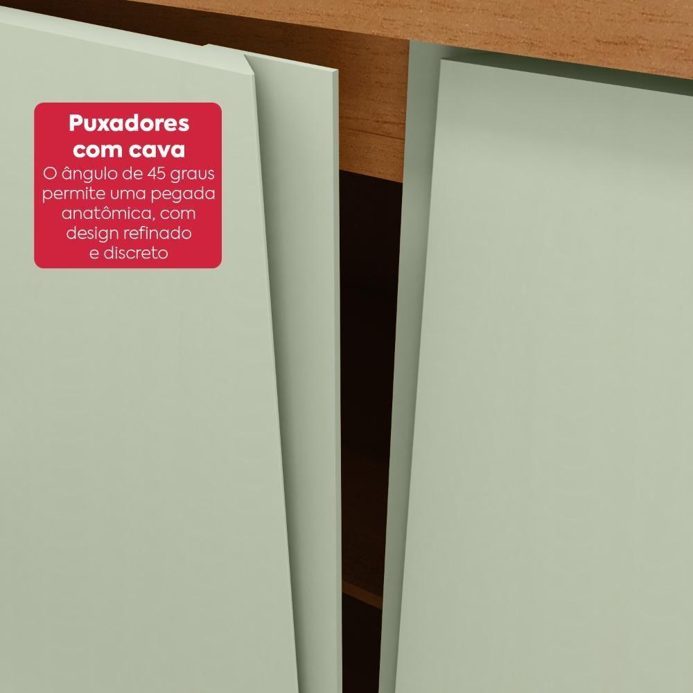 Guarda-roupa Casal 6 Portas Easy Like Amendoa Clean/salvia - 9