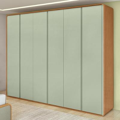 Guarda-roupa Casal 6 Portas Easy Like Amendoa Clean/salvia